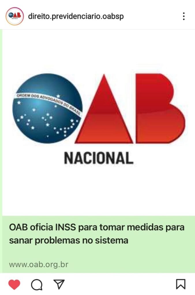 OAB oficia INSS