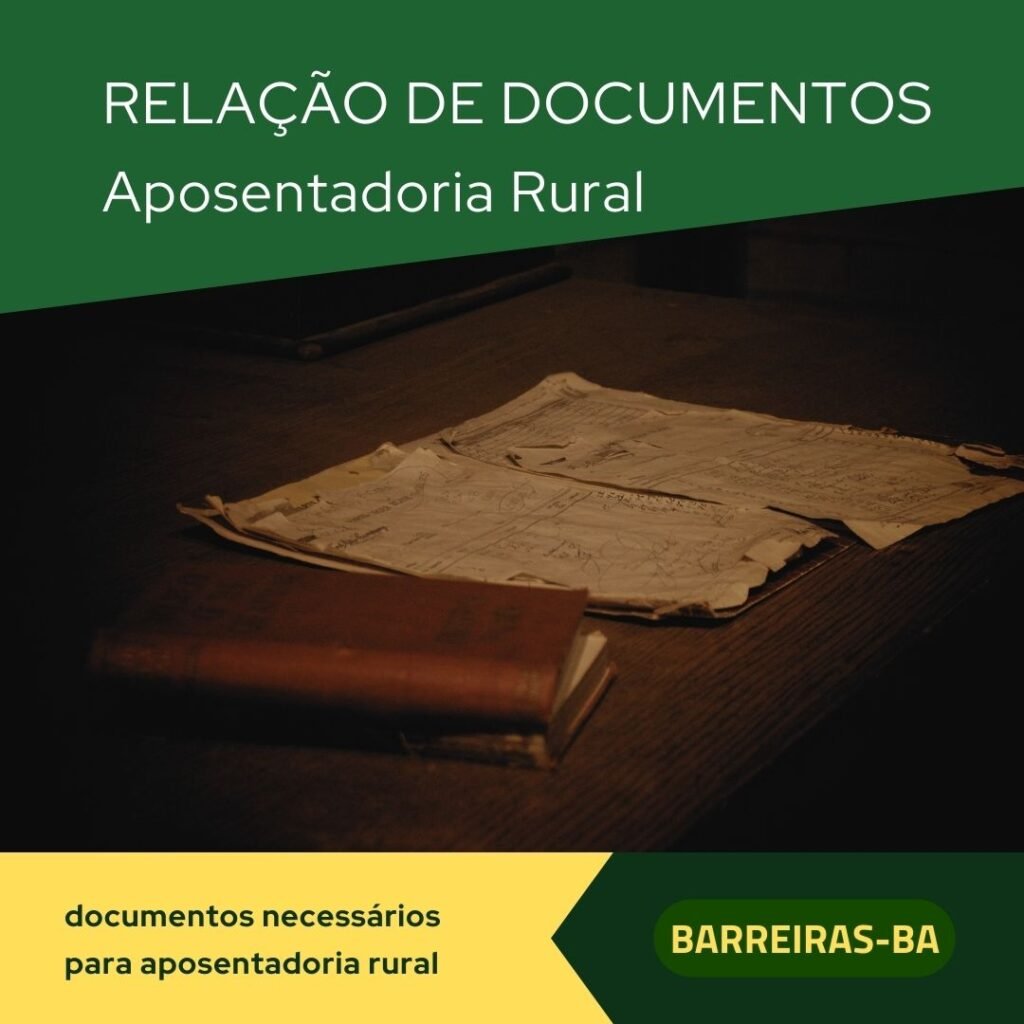 aposentadoria rural documentos